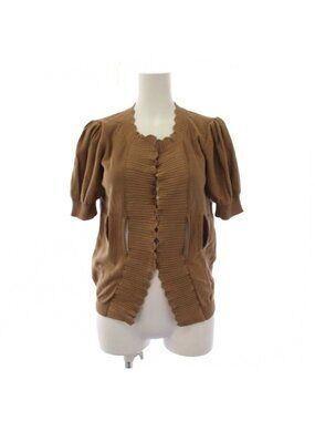 Fendi Cardigan Short Sleeve Brown 40